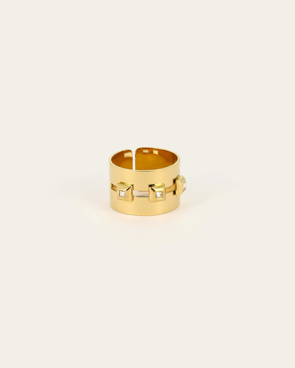 Bague Nola (Acier doré)