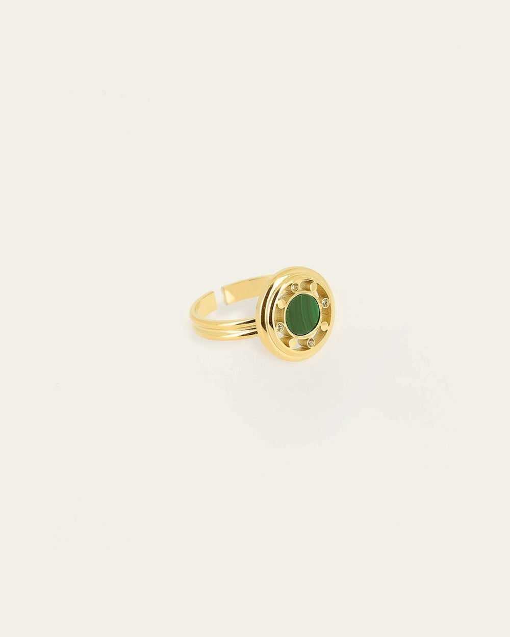 Bague Louve (Acier doré)