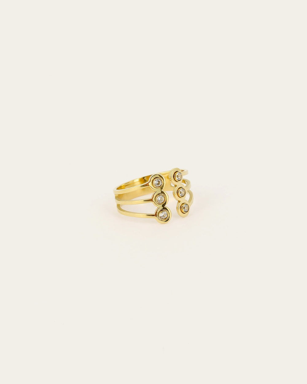 Bague Riverton (Acier doré)