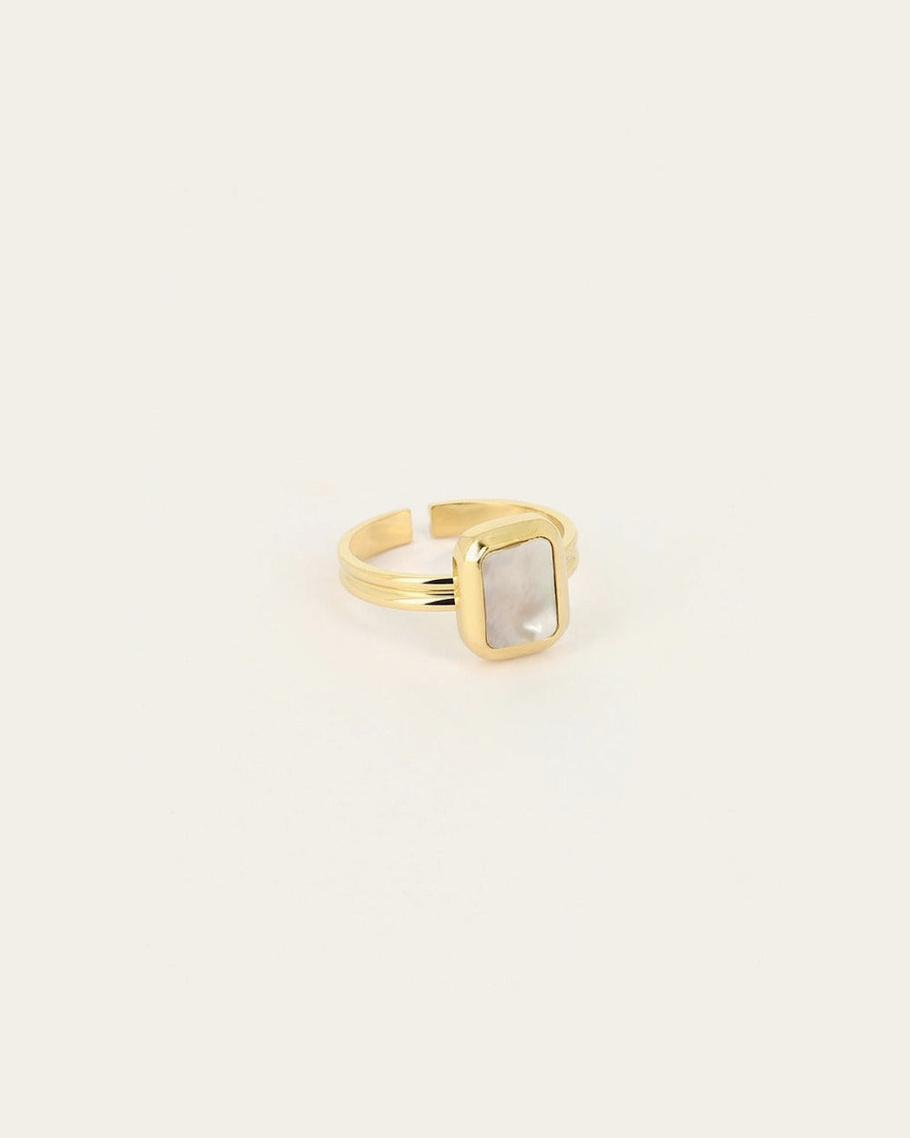 Bague Omonia (Acier doré)