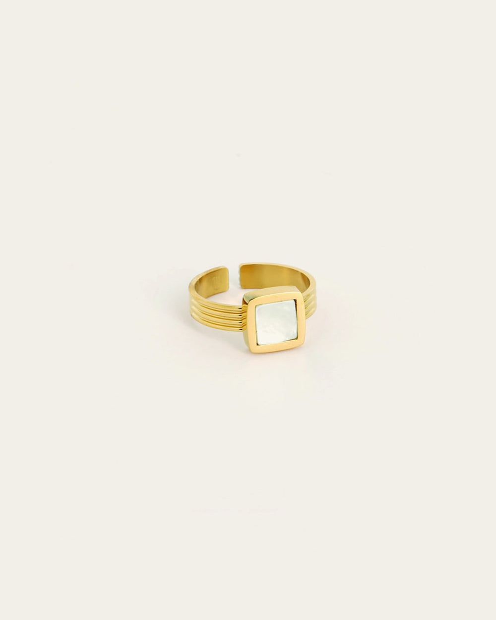 Lila Ring (Gold-plated steel)