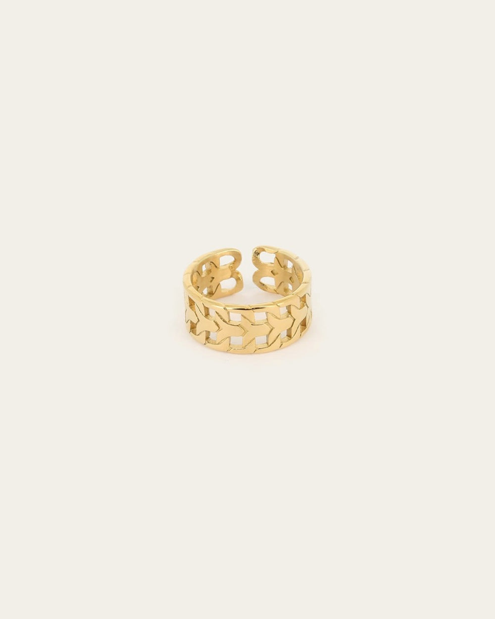 Bague Heri (Acier doré)