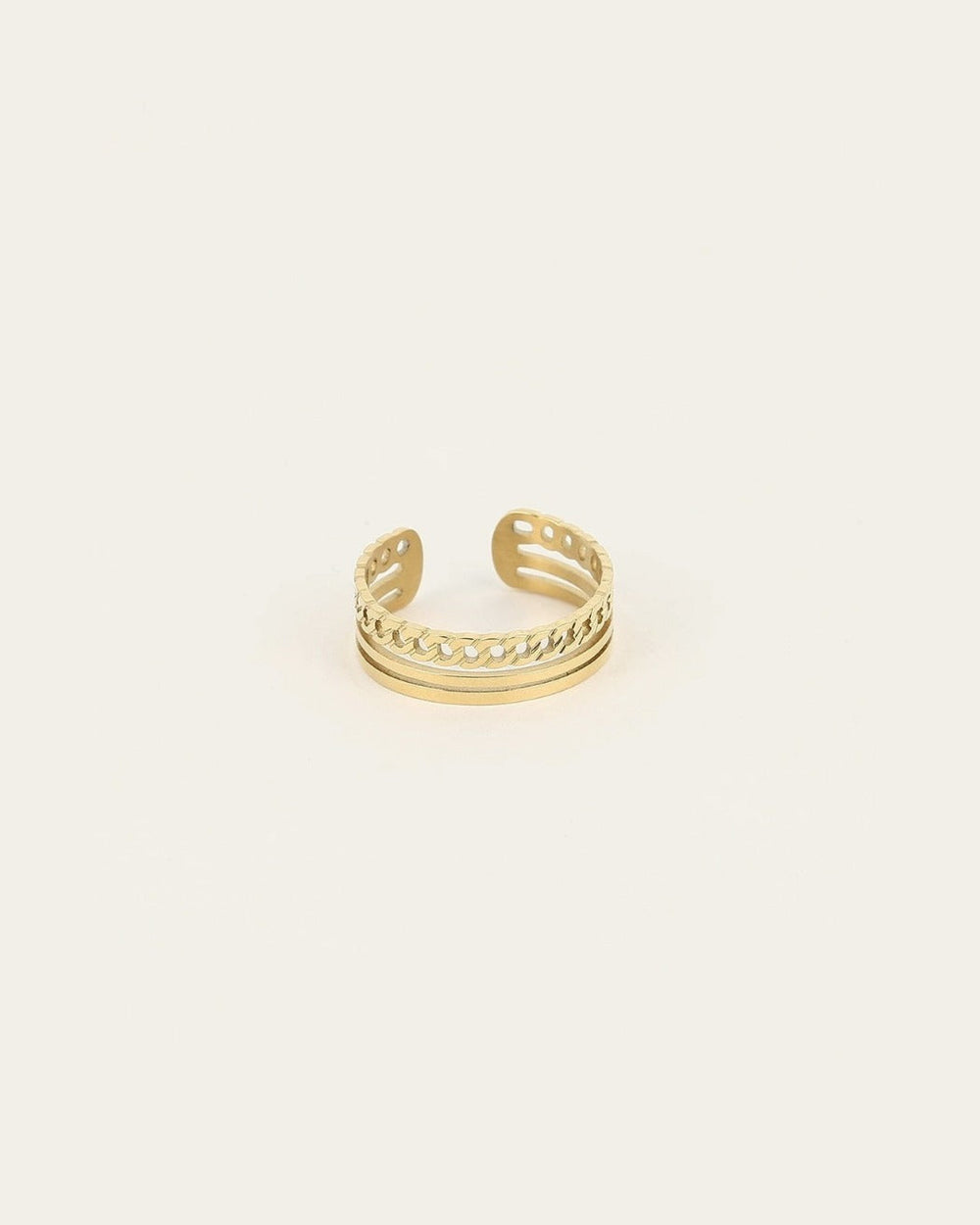 Irina Ring (Gold-plated steel)