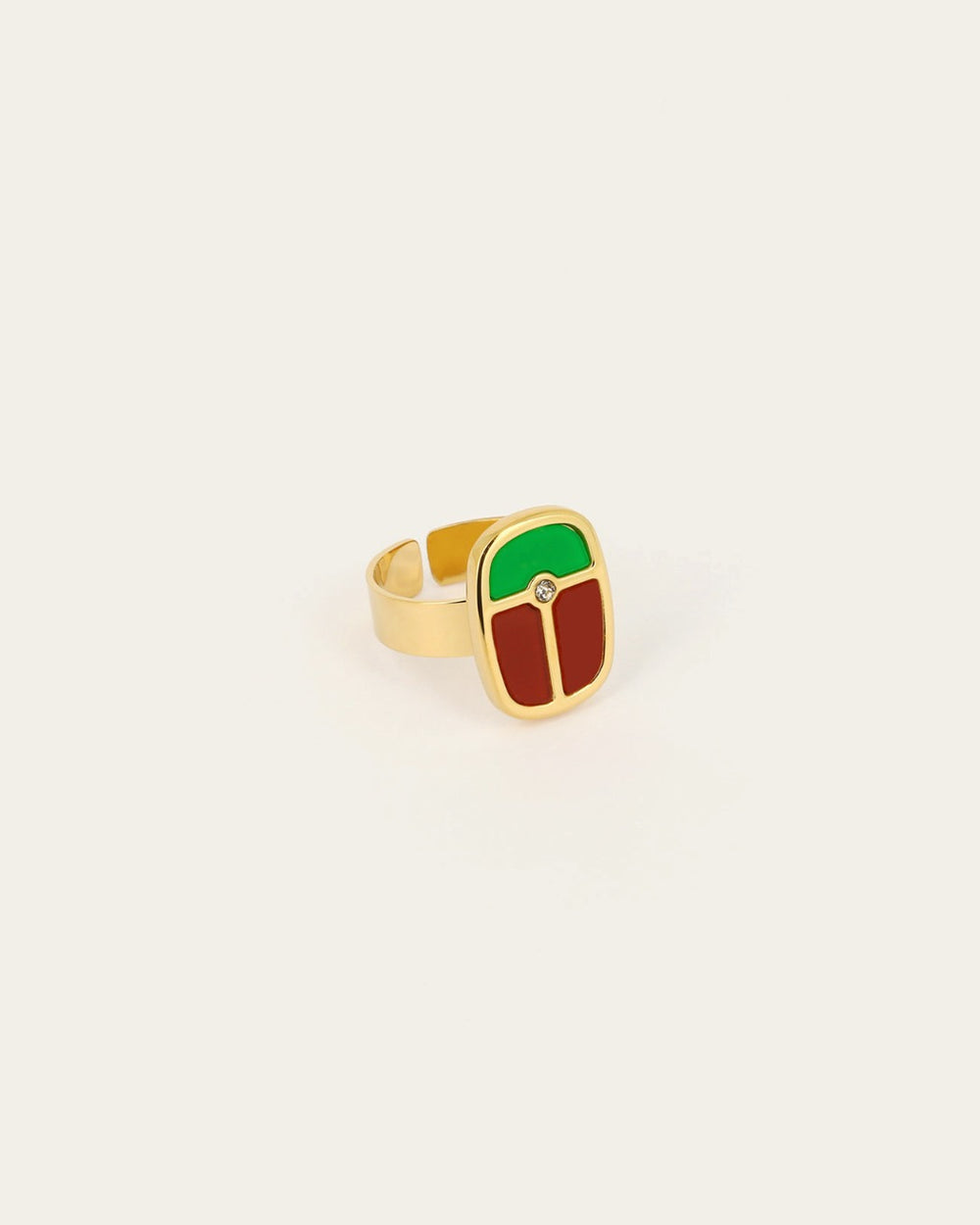 Bague Karabos (Acier doré)