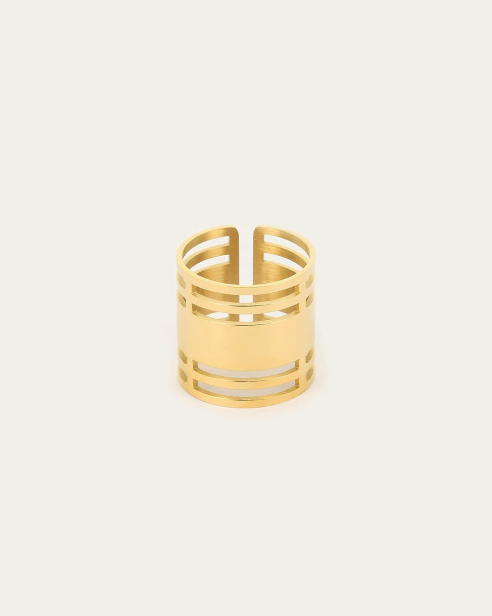 Bague Mandosa (Acier doré)