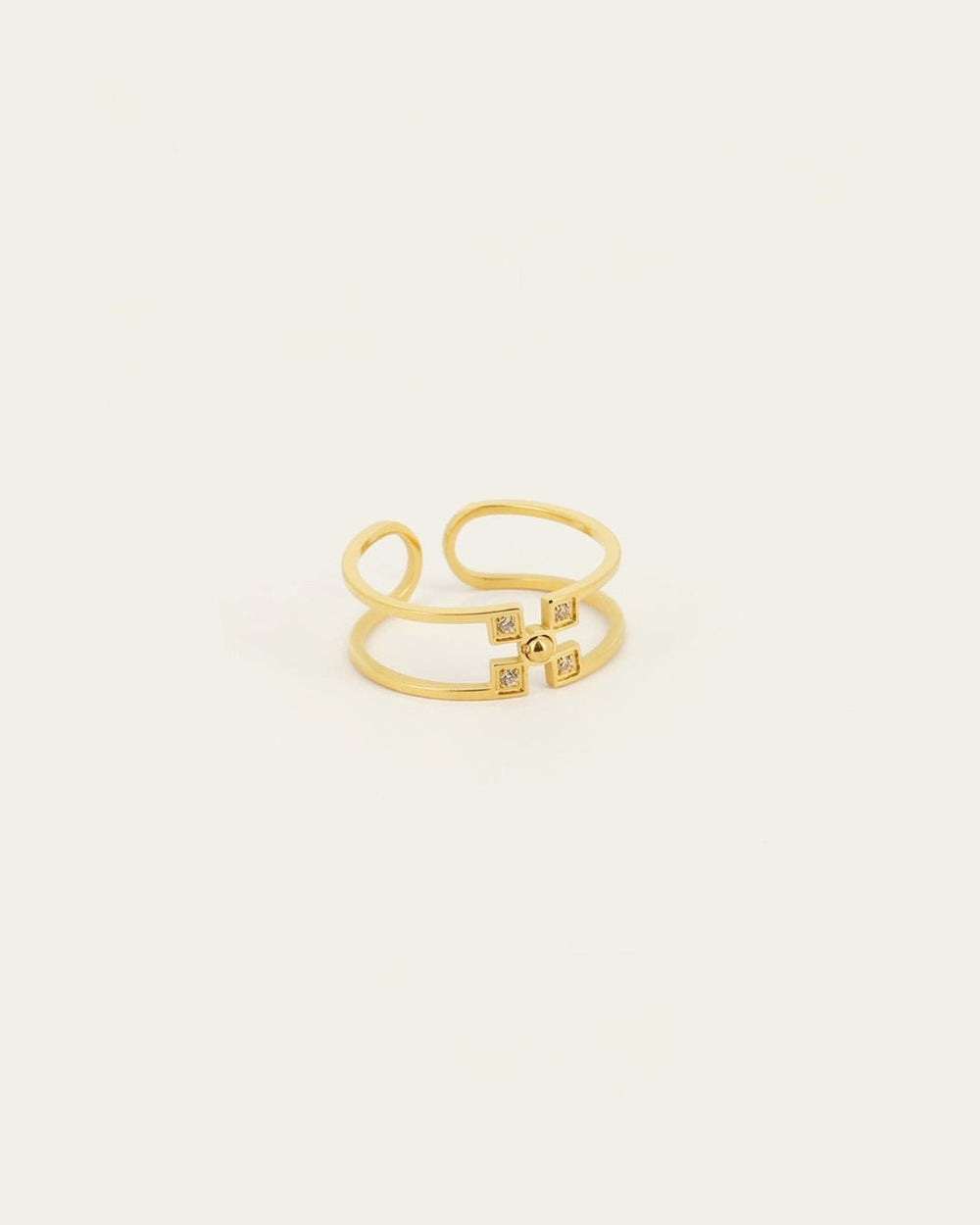 Bague Mathilda (Acier doré)