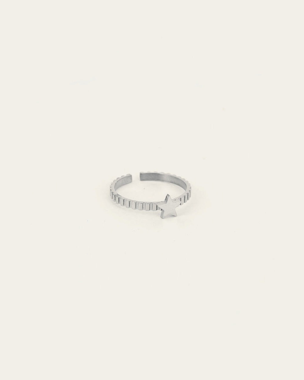 Bague Petite Étoile (Acier)