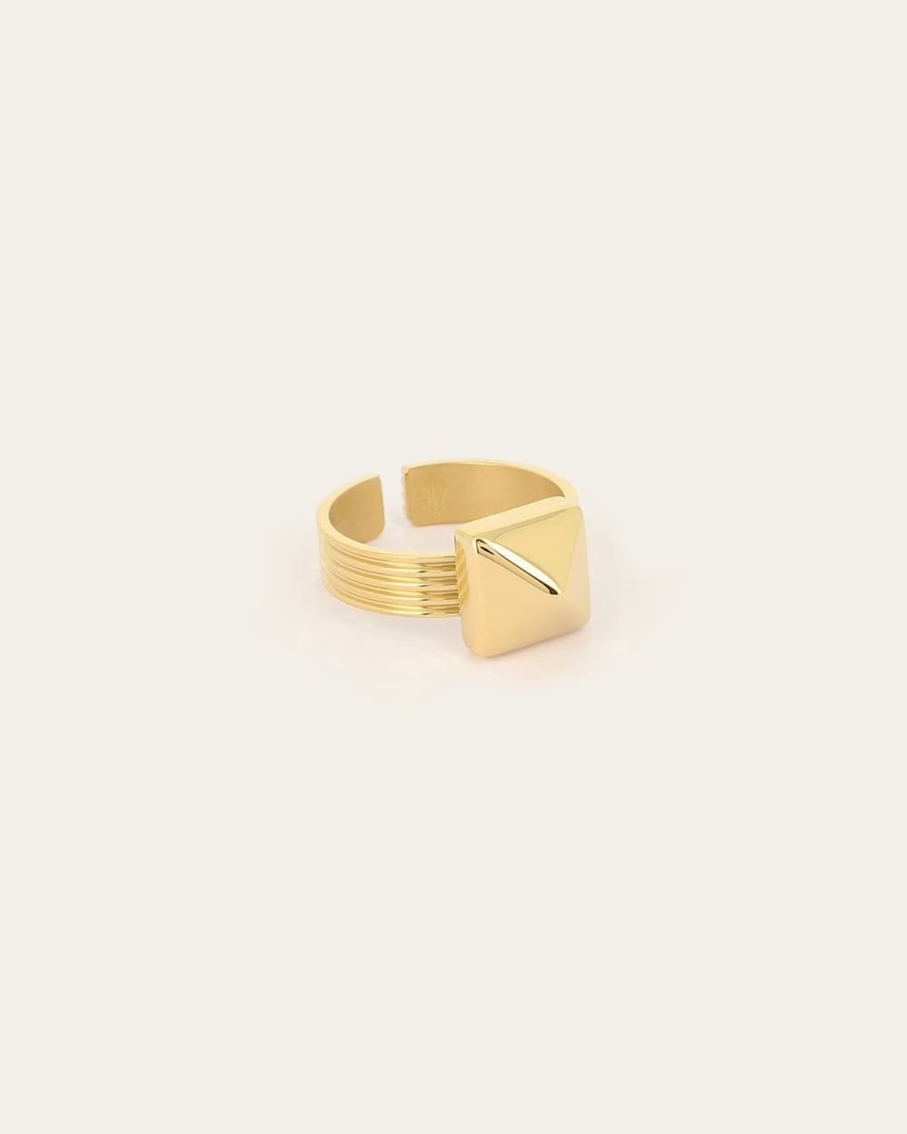 Bague Pino (Acier doré)