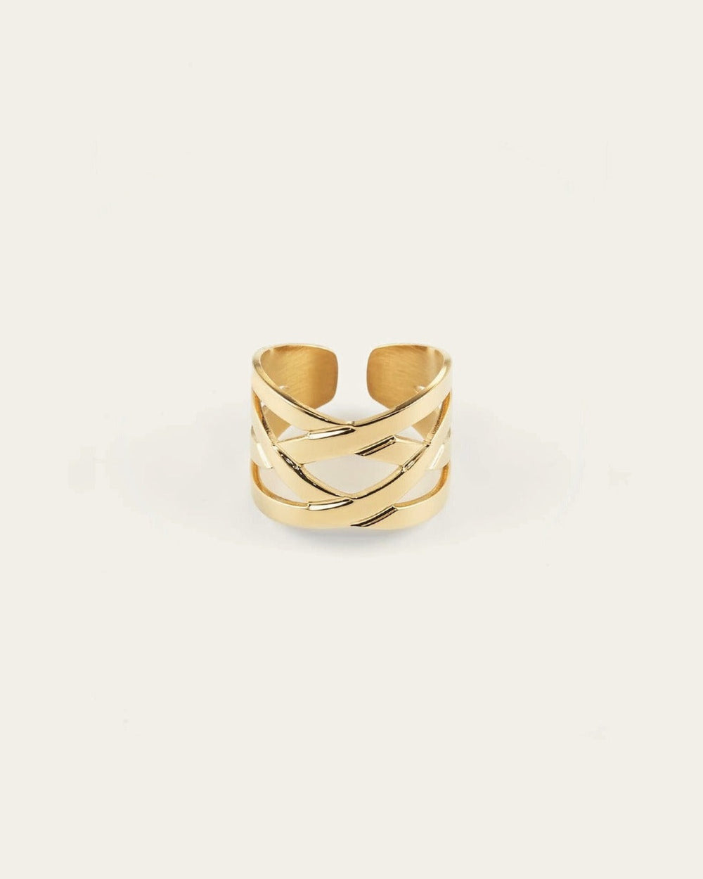 Bague Sirius (Acier doré)