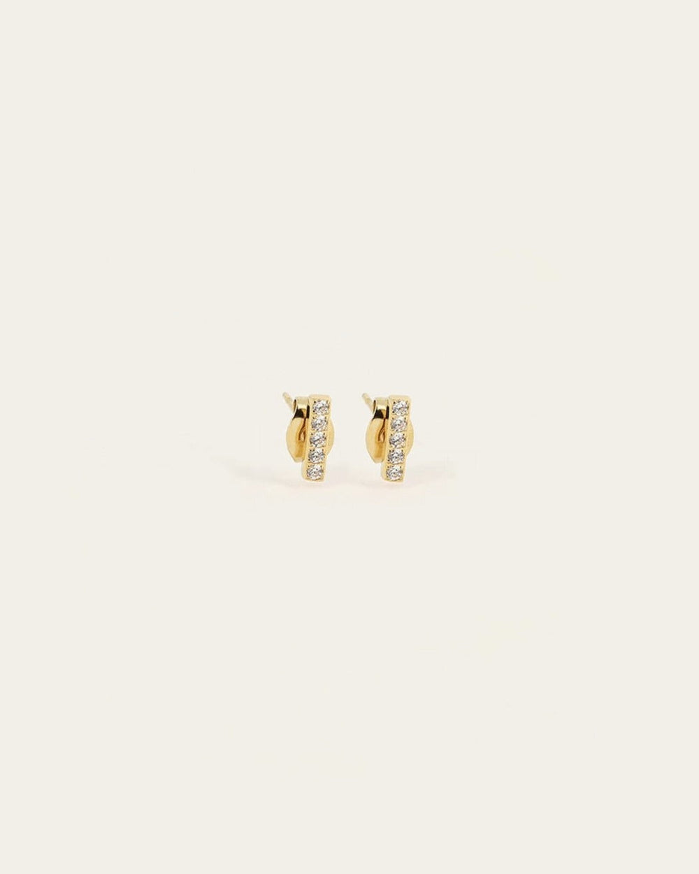 Boucles d'oreilles Allen (Acier doré)