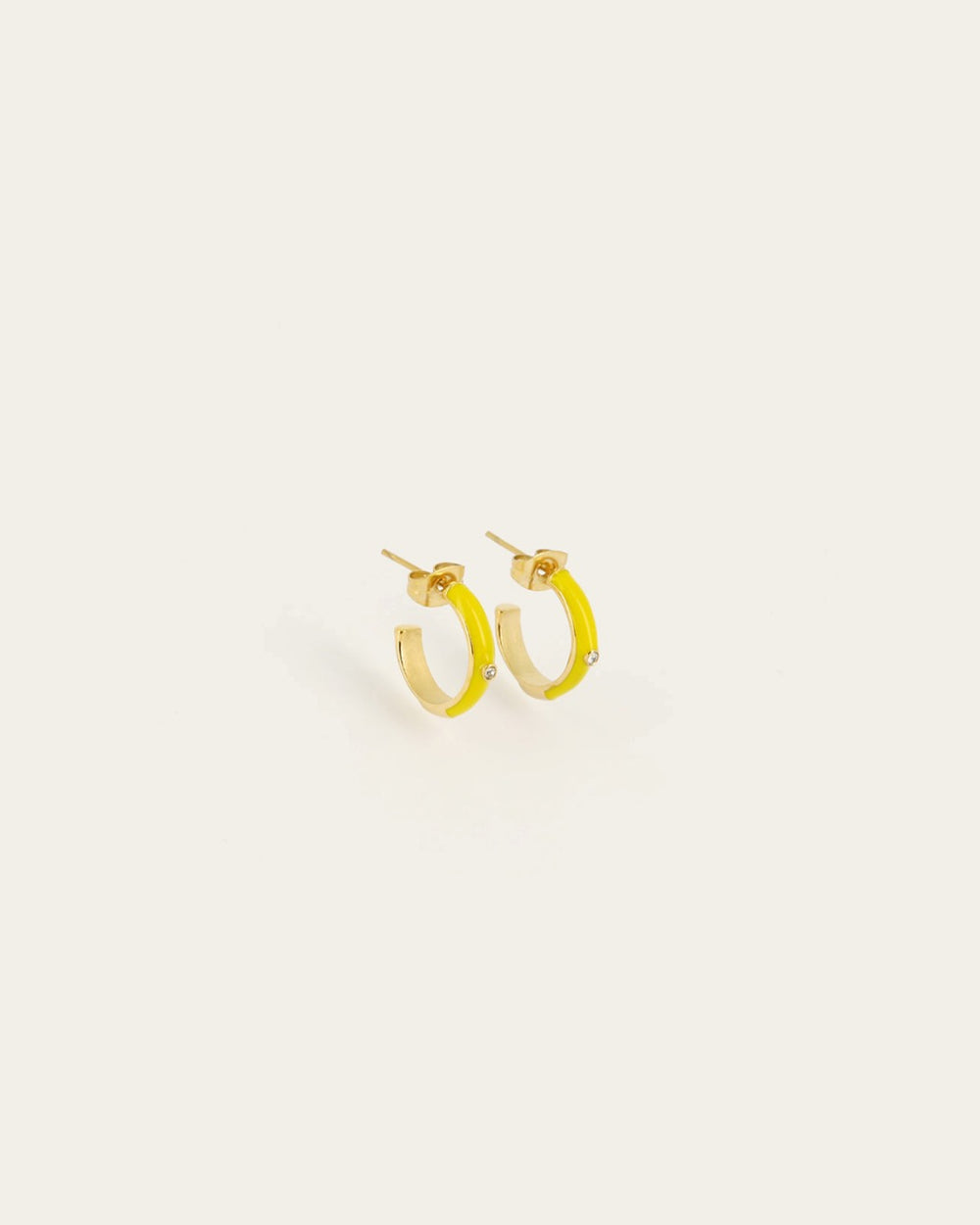 Boucles d'oreilles Calor (Acier doré)