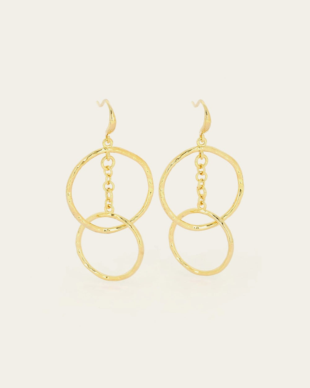 Boucles d'oreilles Georgia (Acier doré)