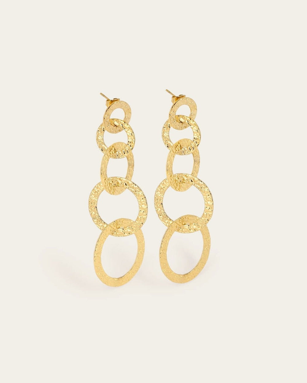 Boucles d'oreilles Martell (Acier doré)
