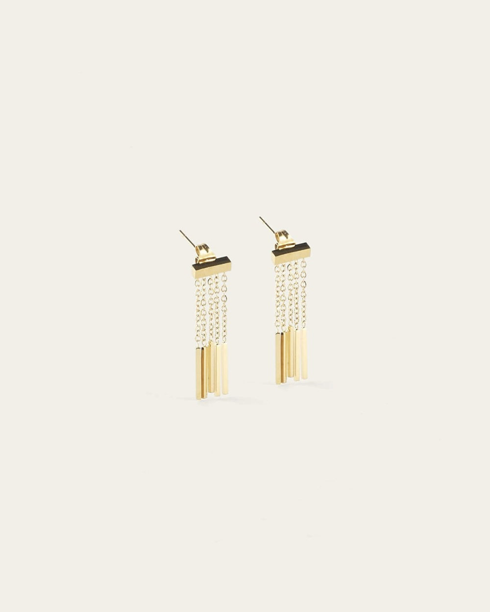 Boucles d'oreilles Rain (Acier doré)
