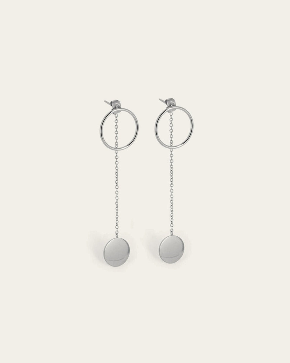 Boucles d'oreilles Yvonne (Acier)