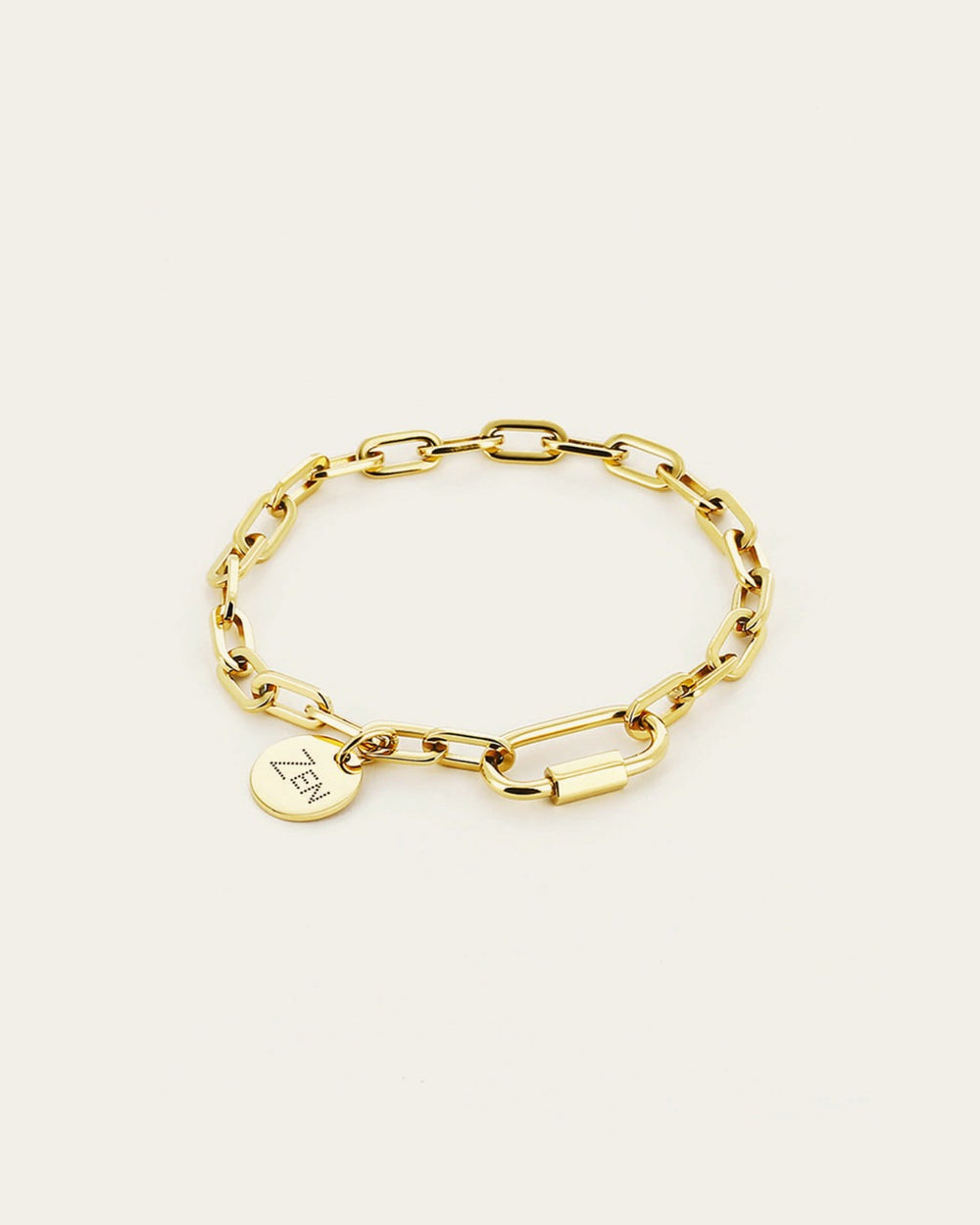 Bracelet Charm Zen (Acier doré)
