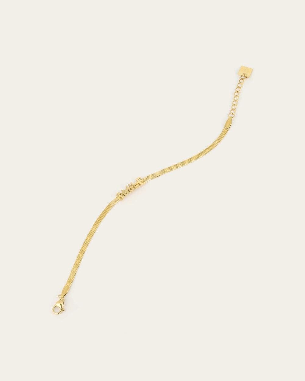 Bracelet Smiley (Acier doré)